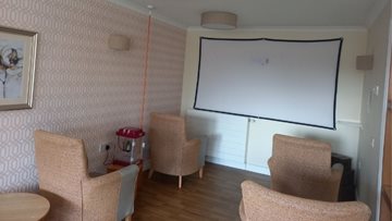 Cinema room is a big hit at Paisley care home